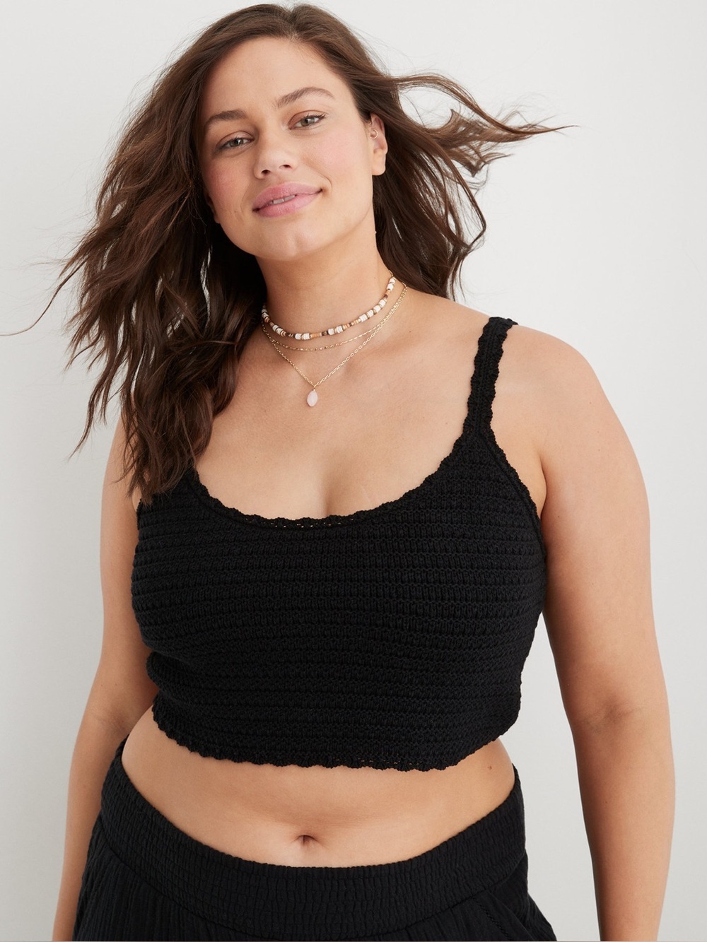 Aerie Summer Nights Cropped Tank Top